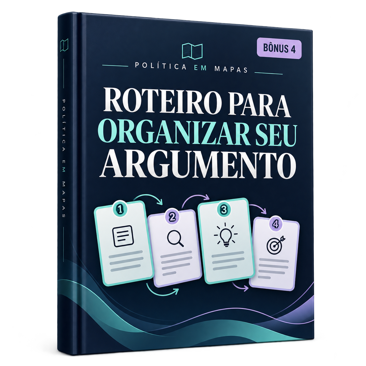 Mockup ilustrativo: Roteiro para organizar seu argumento